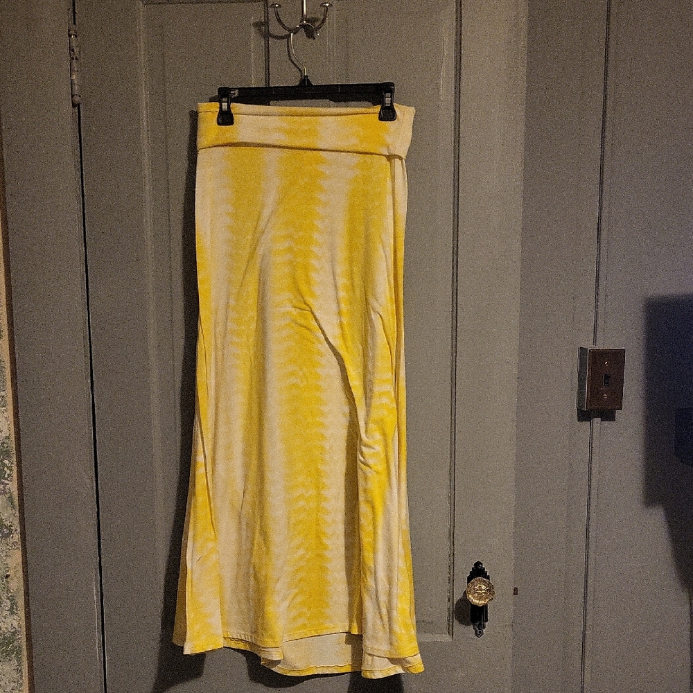 LuLaRoe Vibrant Yellow Maxi Skirt